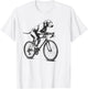 Vizsla Dog Riding a Bike Bicycle Biker Cycling Women Kids T-Shirt - T-Shirt | White