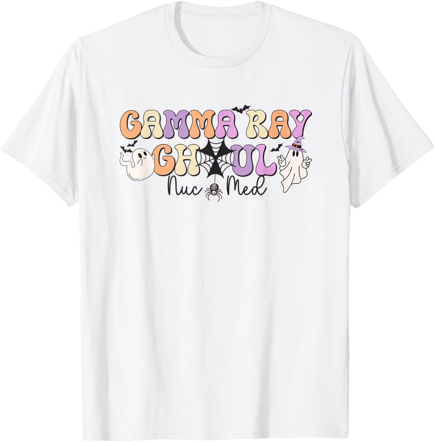 Retro Halloween Nuc Med Gamma Ray Ghoul Nuclear Medicine T-Shirt - T-Shirt | White