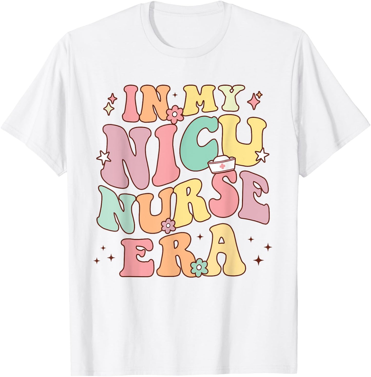 In My NICU Nurse Era Retro Nurse Appreciation Neonatal Nurse T-Shirt - T-Shirt | White