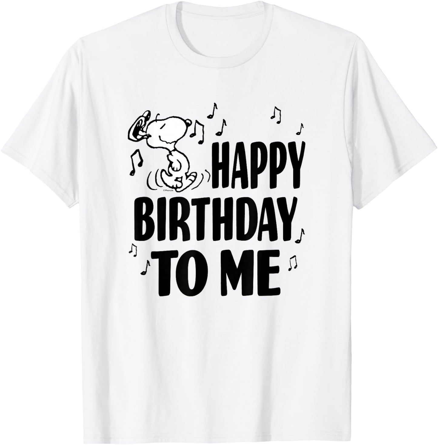 Peanuts Happy Birthday for Me T-Shirt - T-Shirt | White