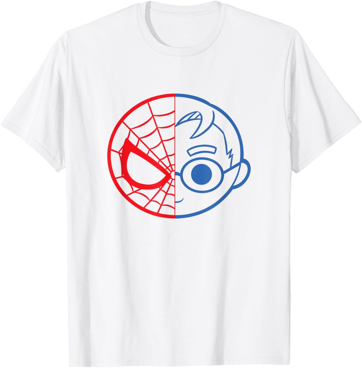 Marvel Comics Retro Classic Spider-Man Peter Parker Chibi T-Shirt - T-Shirt | White