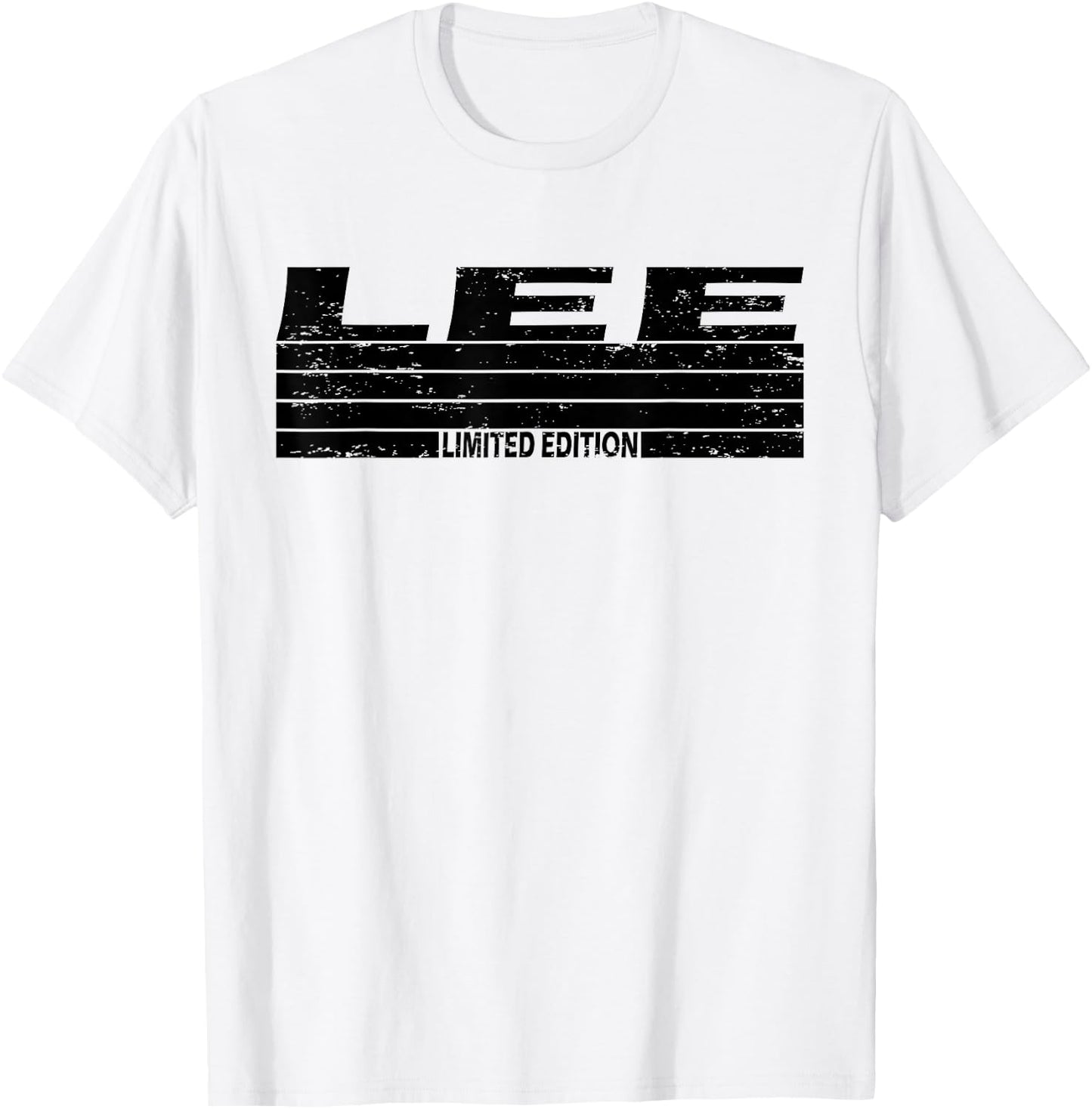 Lee Surname Limited Edition Retro Vintage Style Sunset T-Shirt - T-Shirt | White