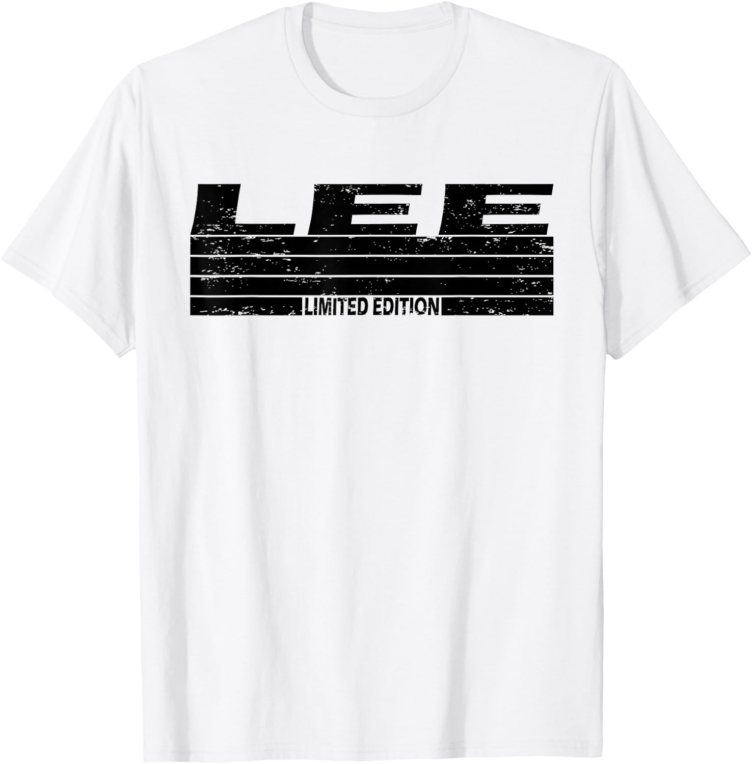 Lee Surname Limited Edition Retro Vintage Style Sunset T-Shirt - T-Shirt | White