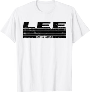 Lee Surname Limited Edition Retro Vintage Style Sunset T-Shirt - T-Shirt | White