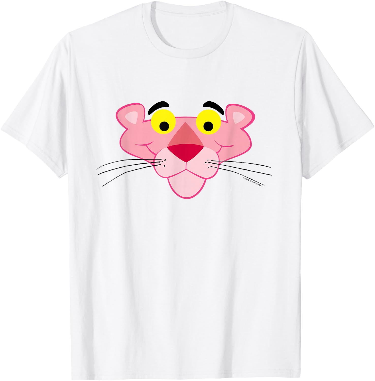 Pink Panther Face T-Shirt - T-Shirt | White