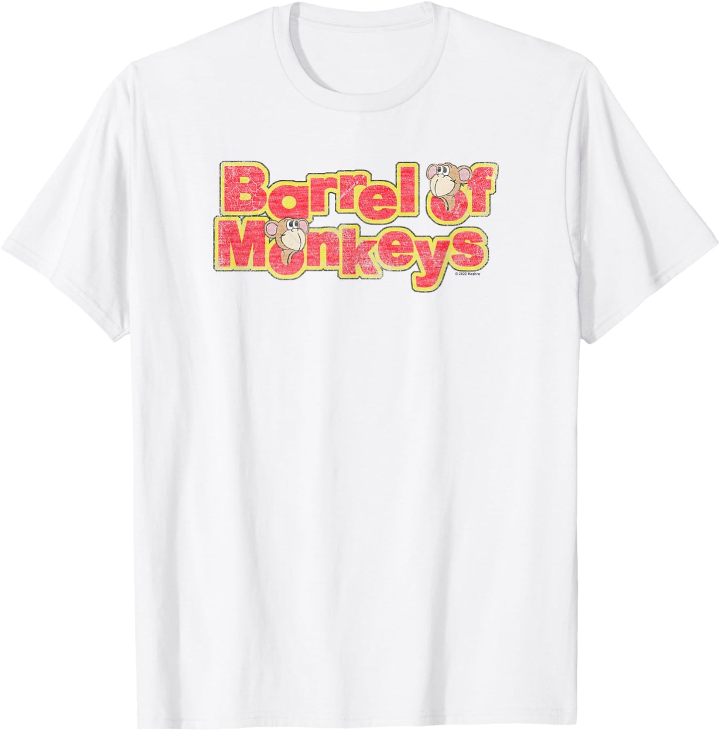 Barrel Of Monkeys Classic Retro Vintage Logo T-Shirt - T-Shirt | White