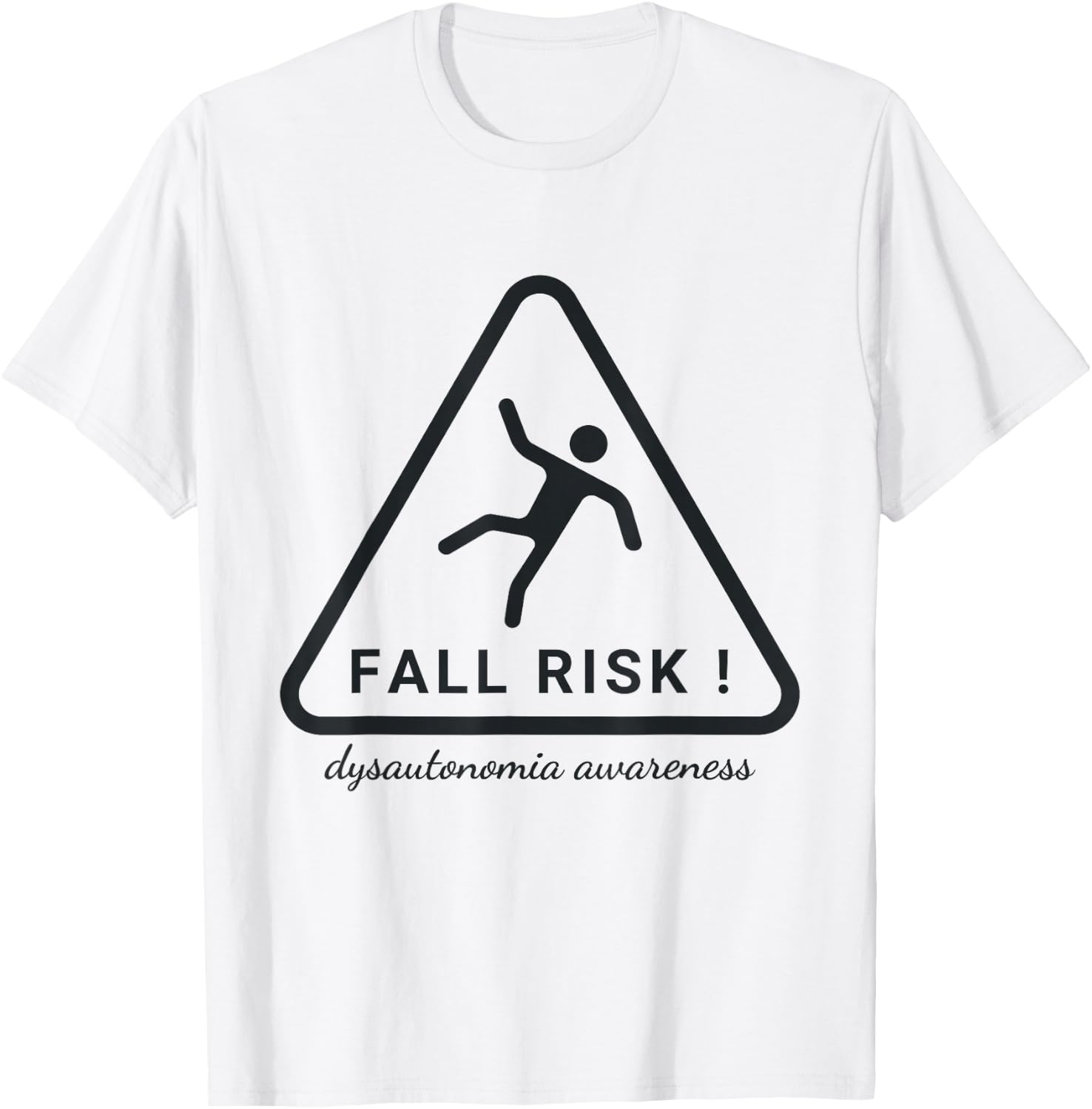 Postural Orthostatic Tachycardia Syndrome Survivor POTS Tachycardia Syndrome Dysautonomia Fall Risk Awareness -Adults Grey Small Classic Fit Short Sleeve T-Shirt - T-Shirt | White