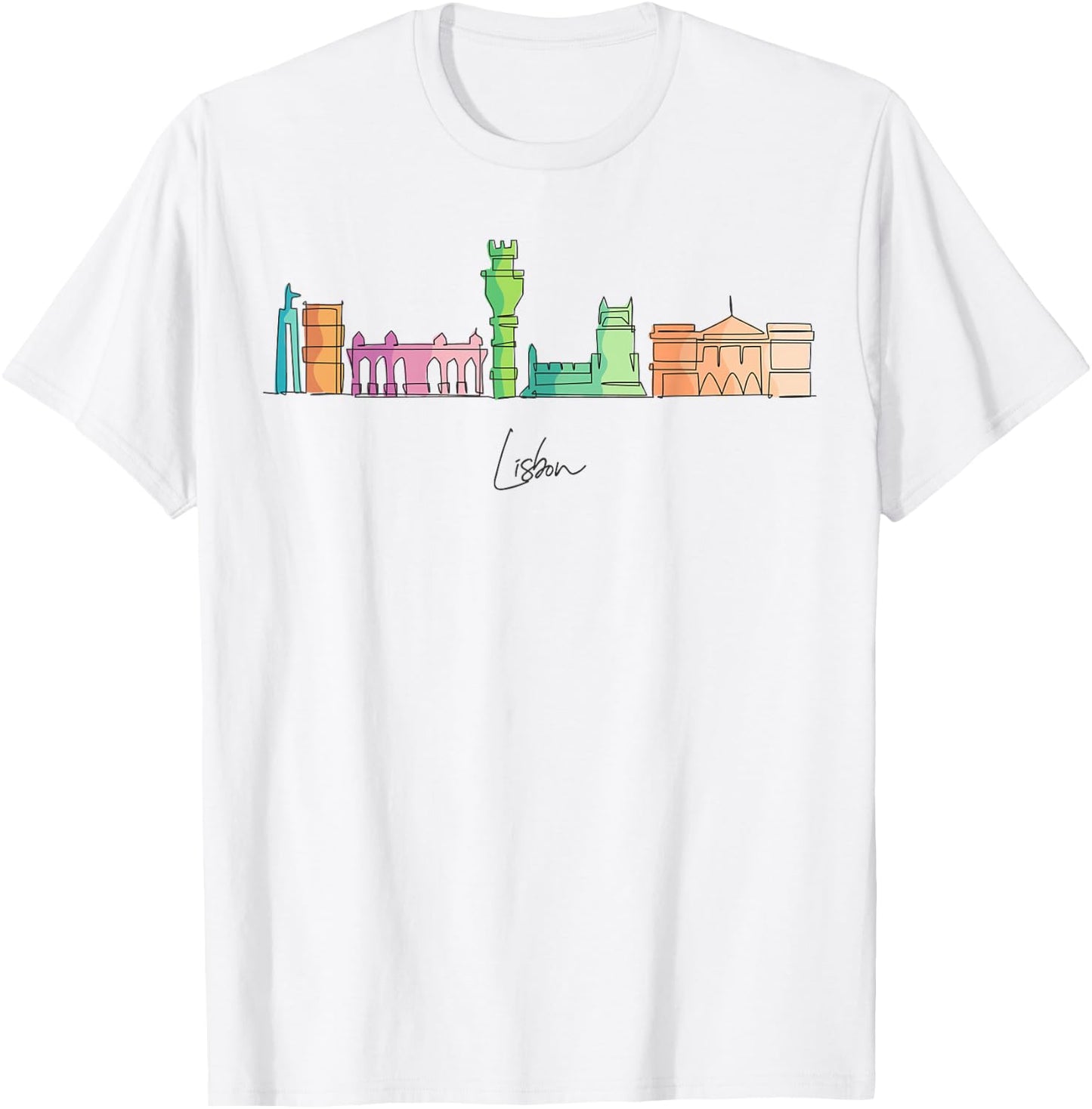 Travel Europe Portugal Lisbon Portuguese Vacation Souvenir T-Shirt - T-Shirt | White