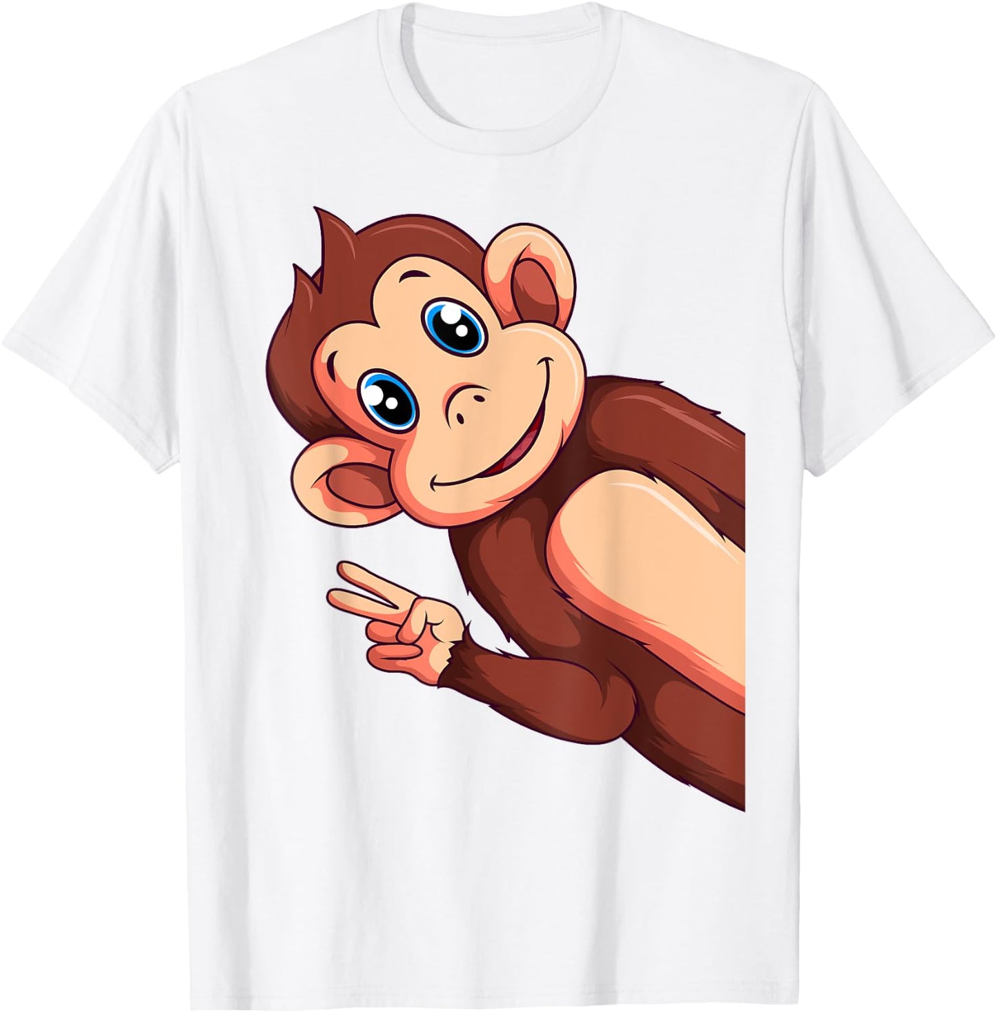 Monkey Lover Boys Girls Kids Women T-Shirt - T-Shirt | White