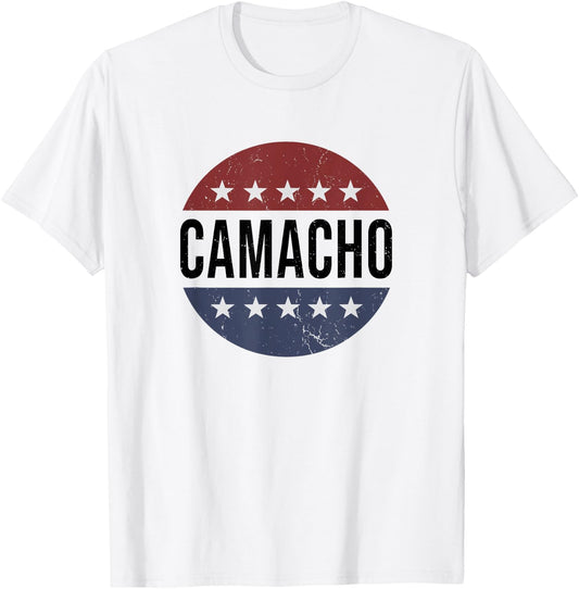 Funny Retro Vintage Vote Camacho 2028 T-Shirt - T-Shirt | White