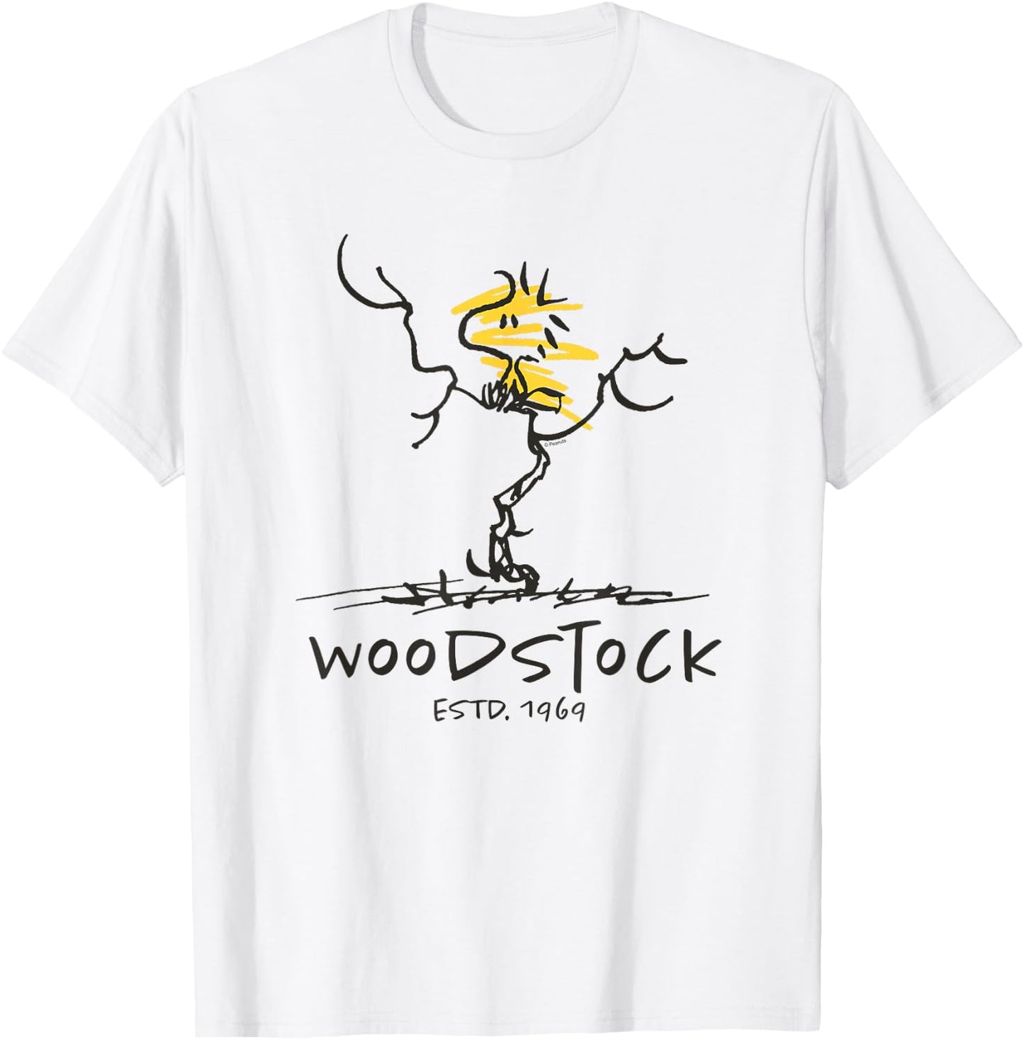 Peanuts - Woodstock Estd T-Shirt - T-Shirt | White