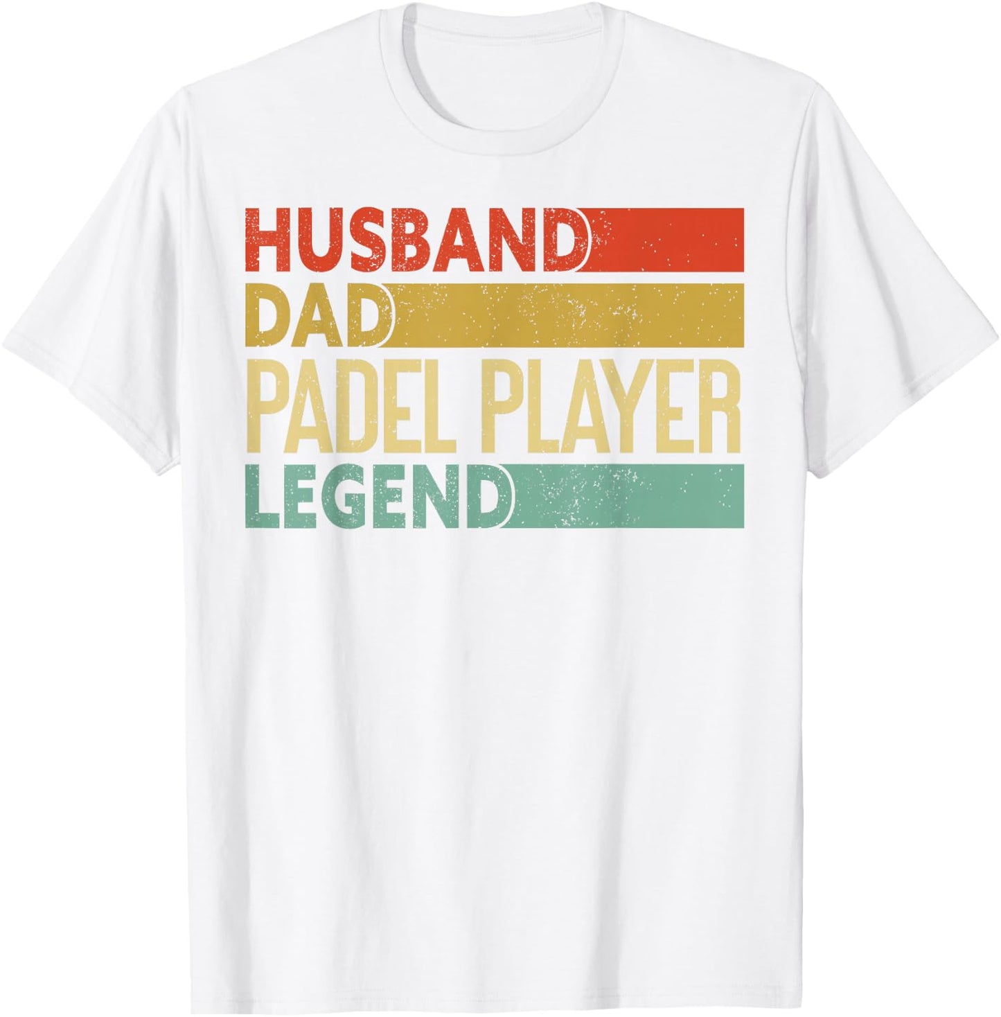 Husband Dad Padel Player Legend | Father's Day Funny Padel T-Shirt - T-Shirt | White