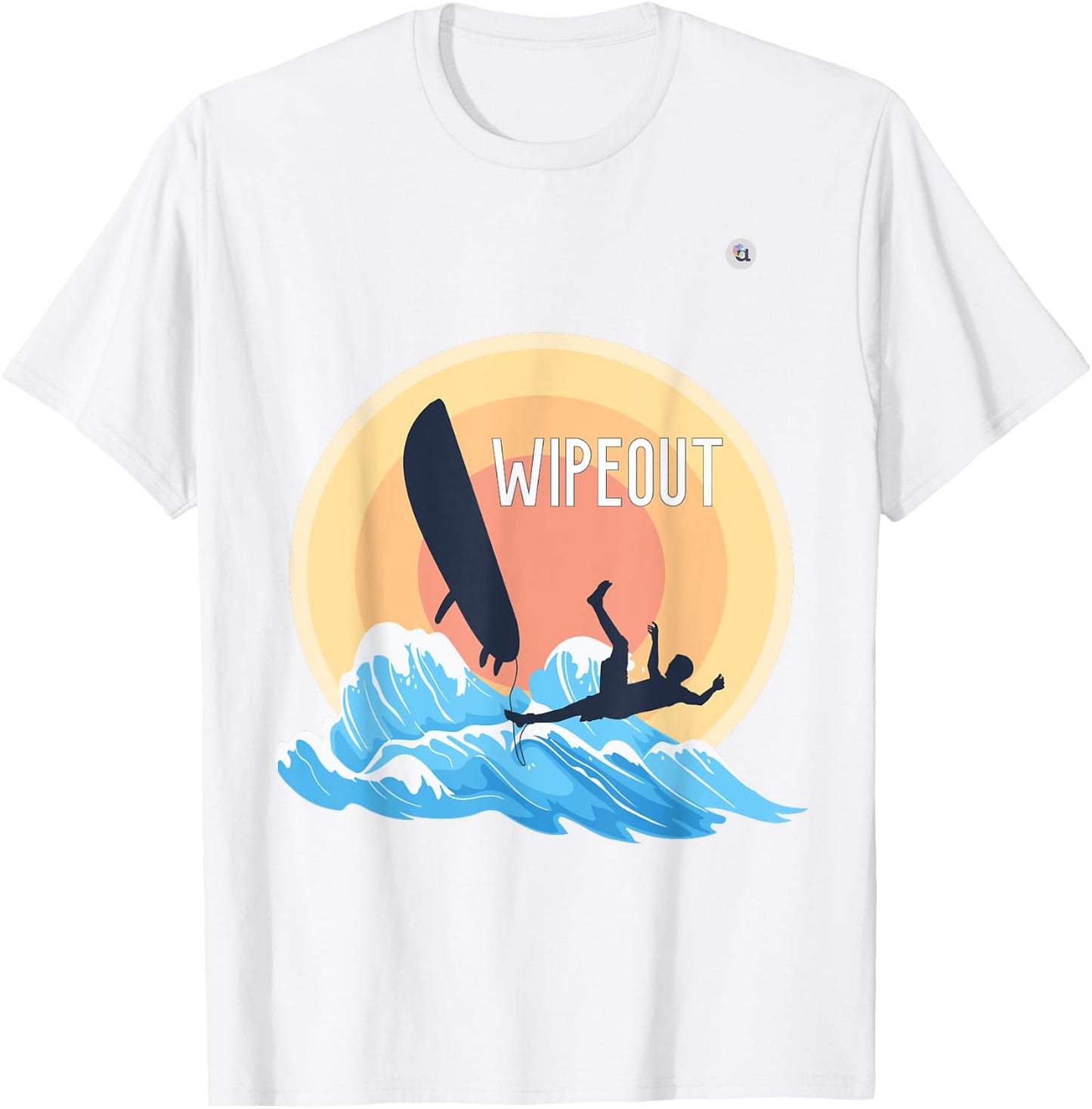 Surf Wipeout T-Shirt - T-Shirt | White