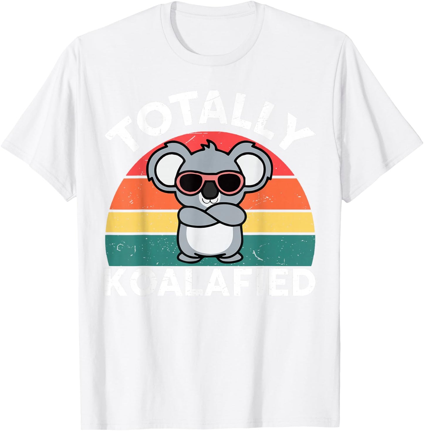 Cute Koalafied Shirt dad Men Kids Boys Girls Women Koala T-Shirt - T-Shirt | White