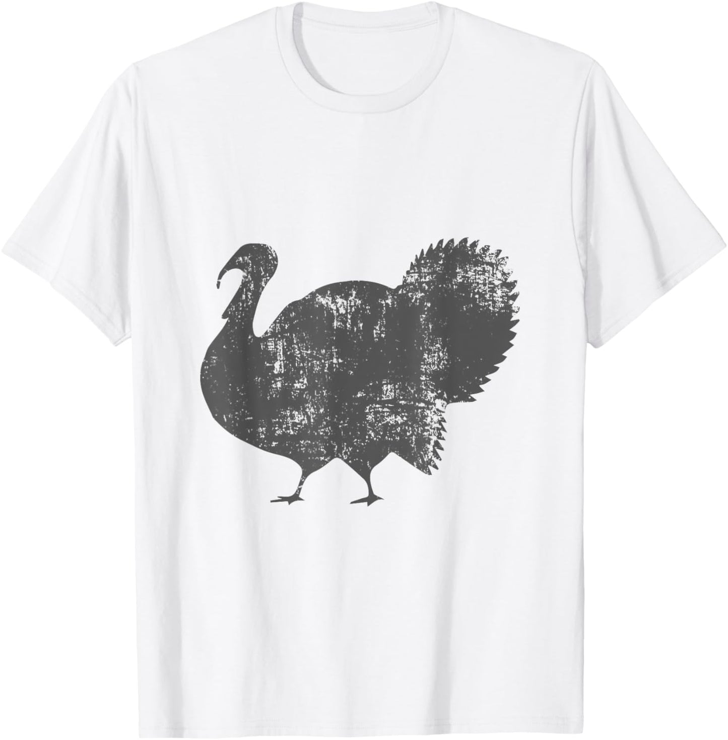 Vintage Distressed Turkey Large Bird Thanksgiving lover T-Shirt - T-Shirt | White