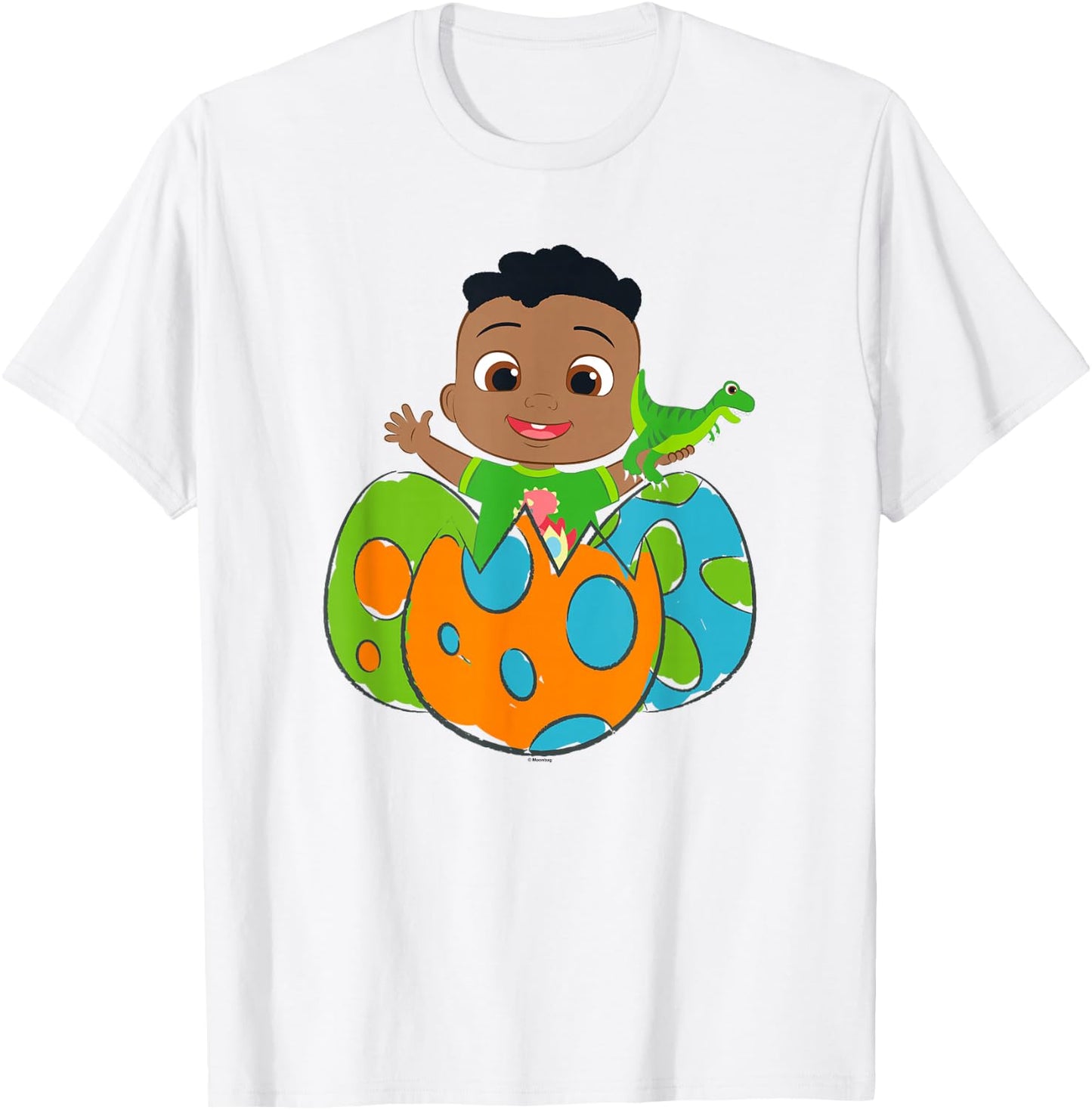 CoComelon Cody Dino Eggs Drawn Poster T-Shirt - T-Shirt | White