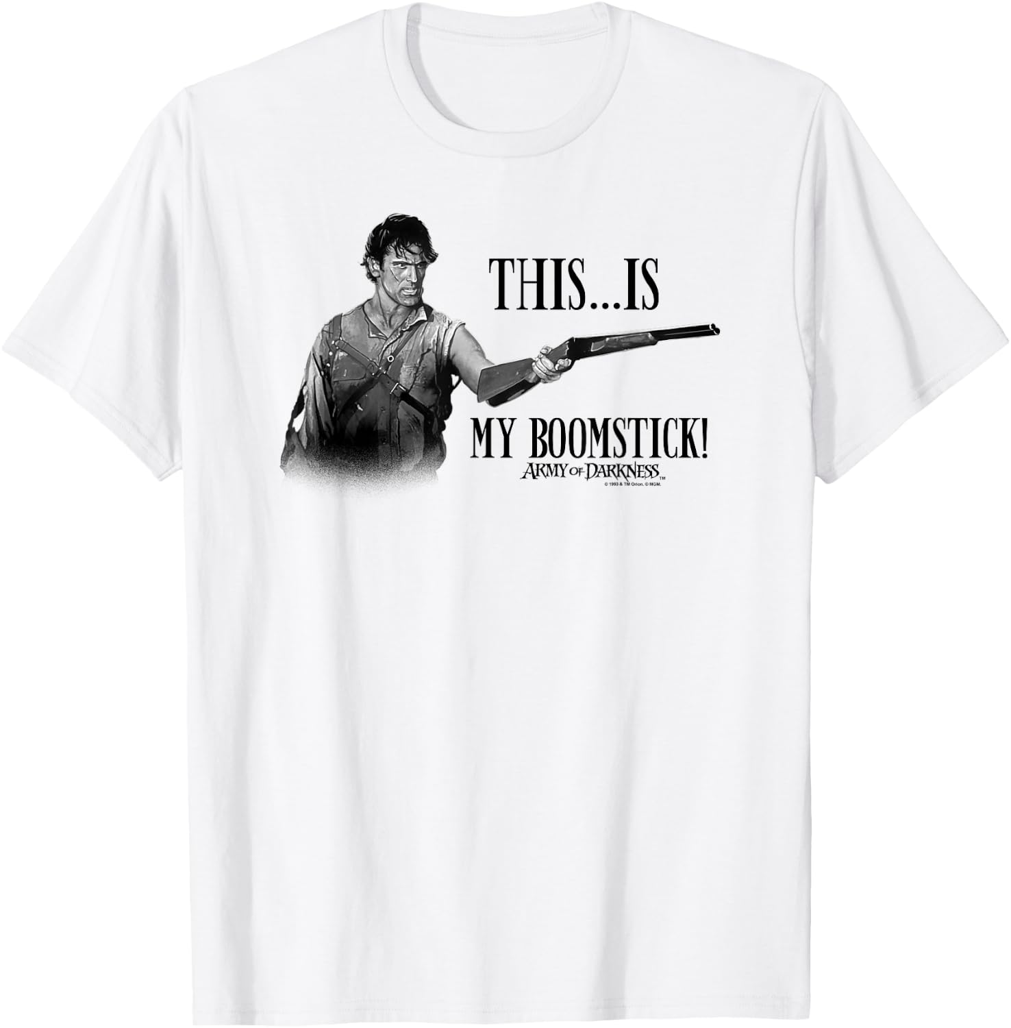 Army of Darkness Boomstick! T-Shirt - T-Shirt | White