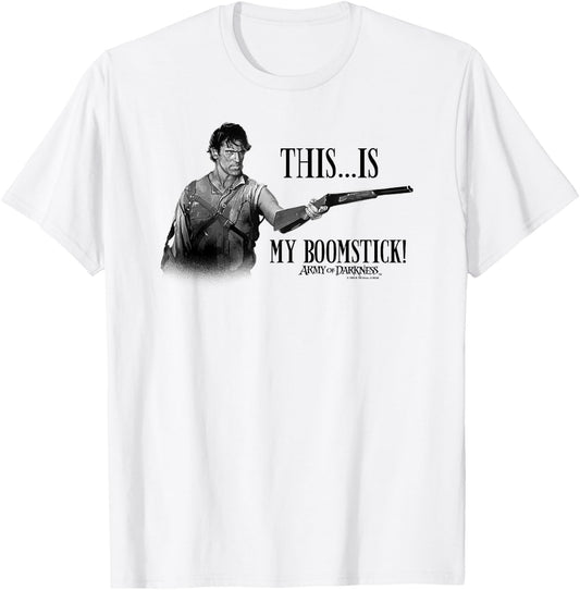 Army of Darkness Boomstick! T-Shirt - T-Shirt | White