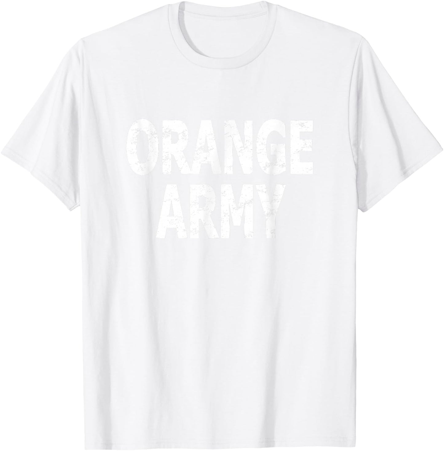 Orange Army T-Shirt - T-Shirt | White