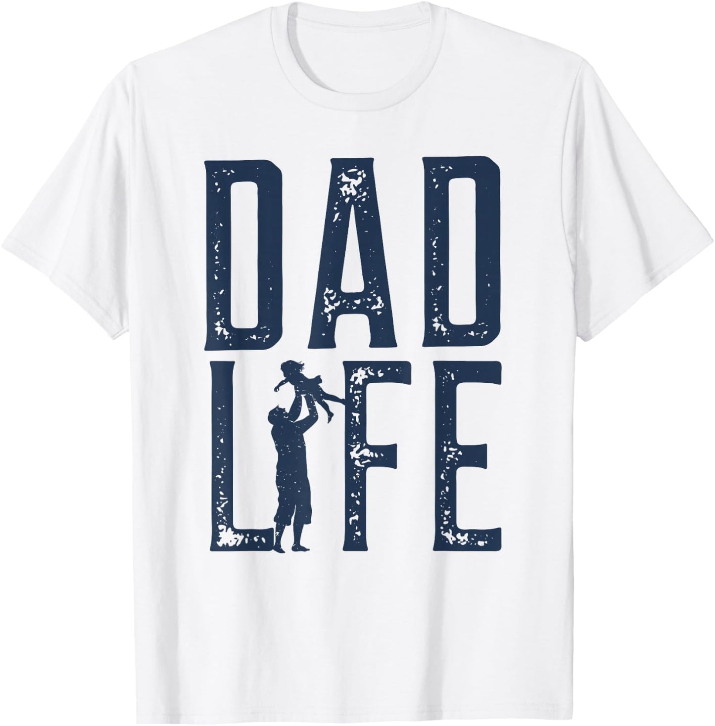 Dad Life Girl Dad T-Shirt - T-Shirt | White