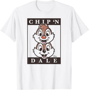 Chip 'N Dale Rescue Rangers - Type Block T-Shirt - T-Shirt | White
