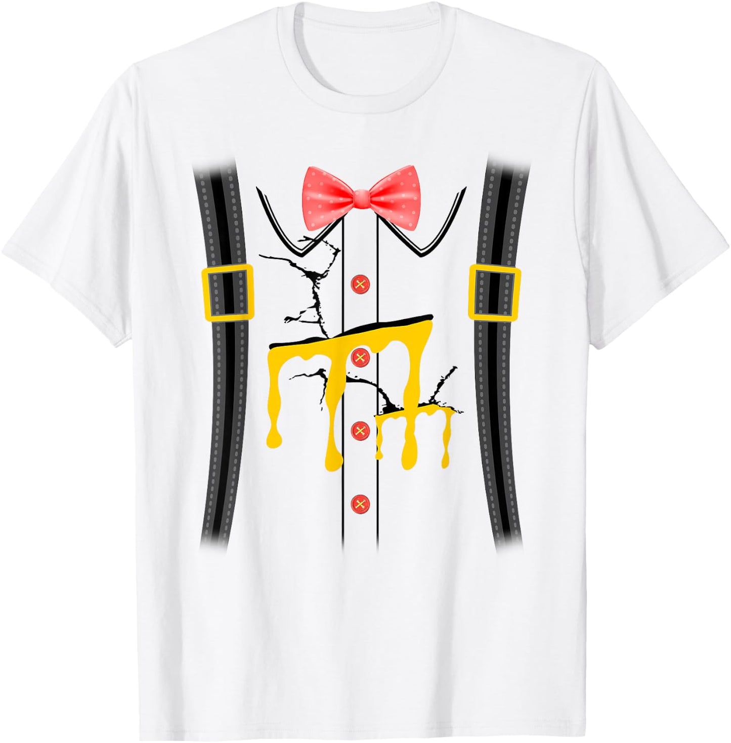 Humpty Dumpty Halloween Costume Cracked Egg T-Shirt - T-Shirt | White