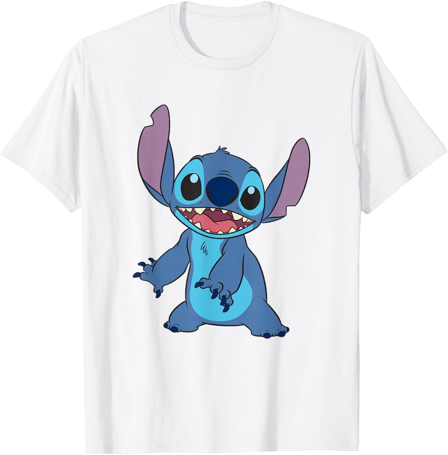 Disney Lilo & Stitch Happy Stitch Full Body Shot T-Shirt - T-Shirt | White