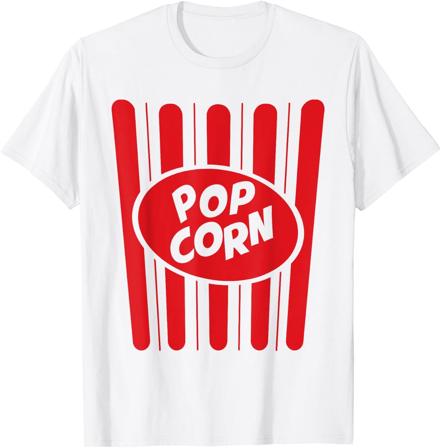 Halloween Costume Popcorn T-Shirt - T-Shirt | White