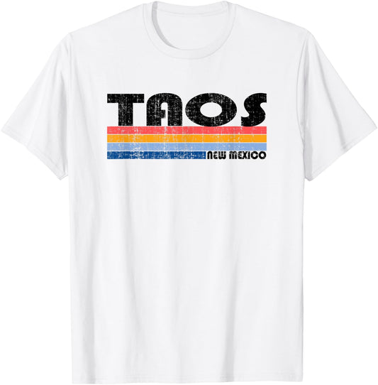 Vintage 70s 80s Style Taos, NM T-Shirt - T-Shirt | White