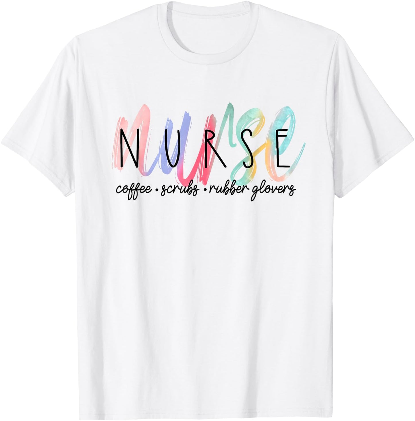 Cute Watercolor Nurse T-Shirt - T-Shirt | White