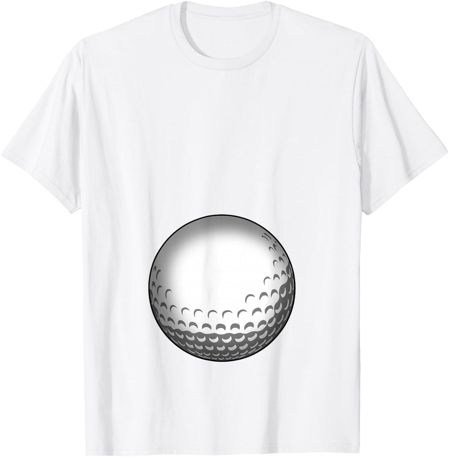 Funny Golf Player Belly Pregnant Mama T-Shirt - T-Shirt | White