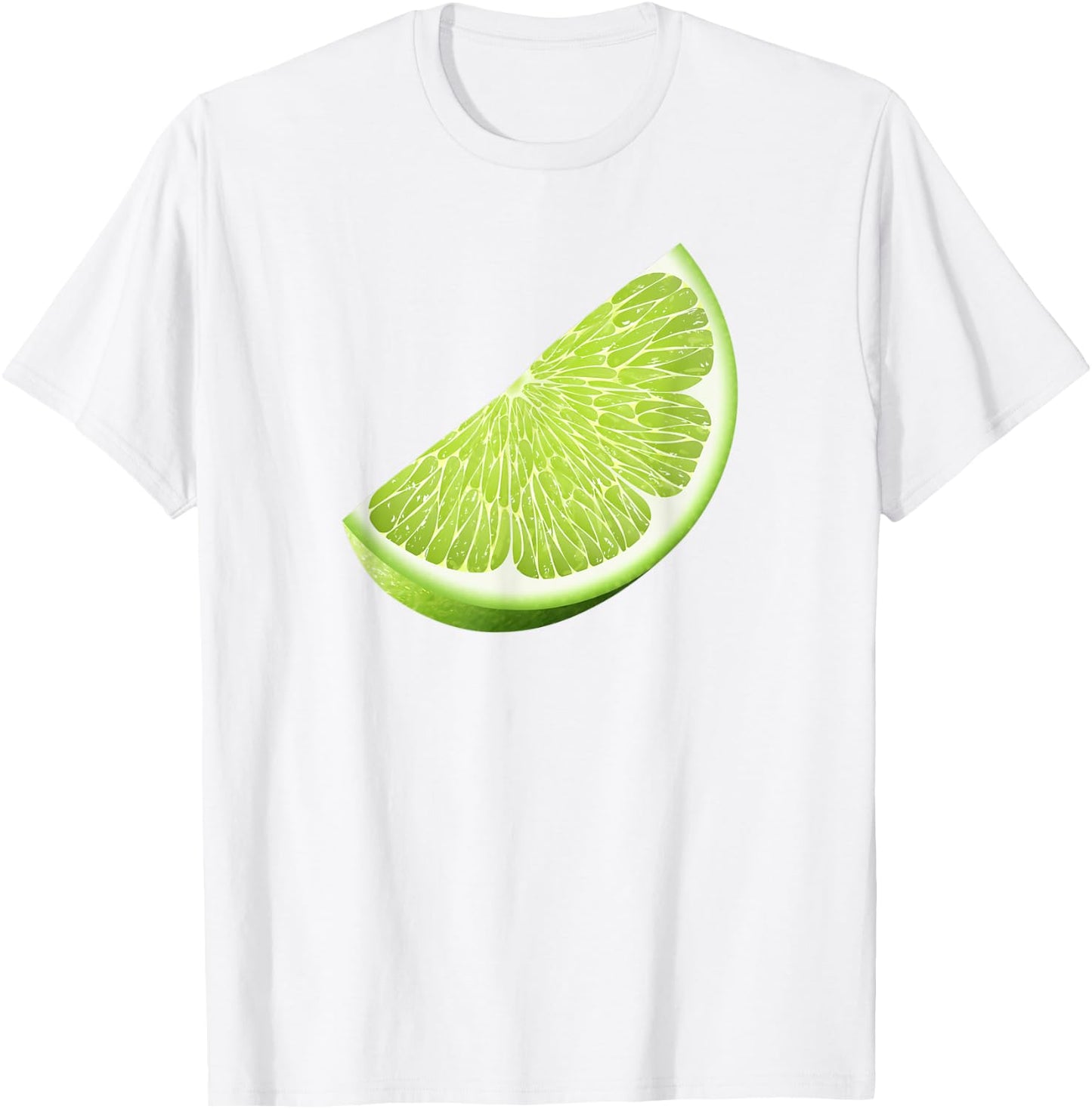 Green Lime Halloween Costume Group Funny Lime Slice Lovers T-Shirt - T-Shirt | White