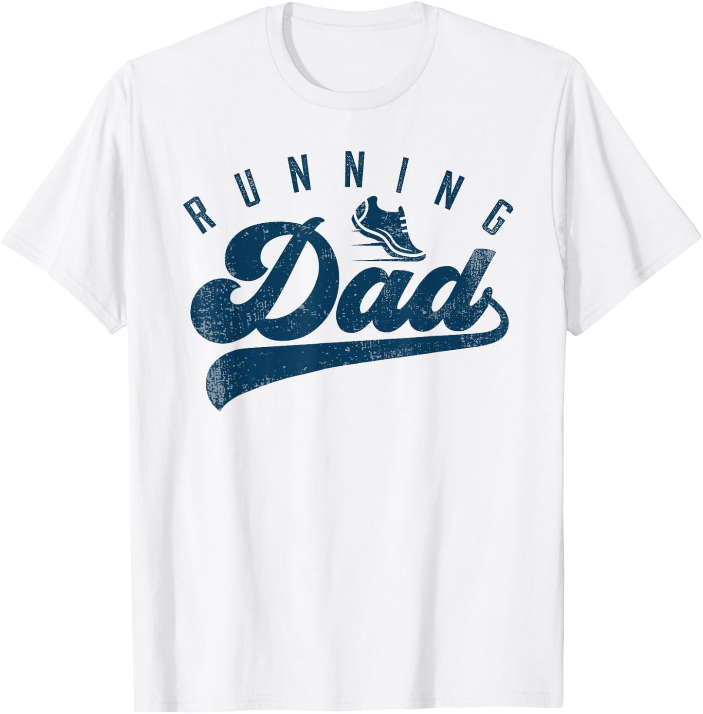 Running Dad Runner Gifts Daddy Father's Day T-Shirt - T-Shirt | White