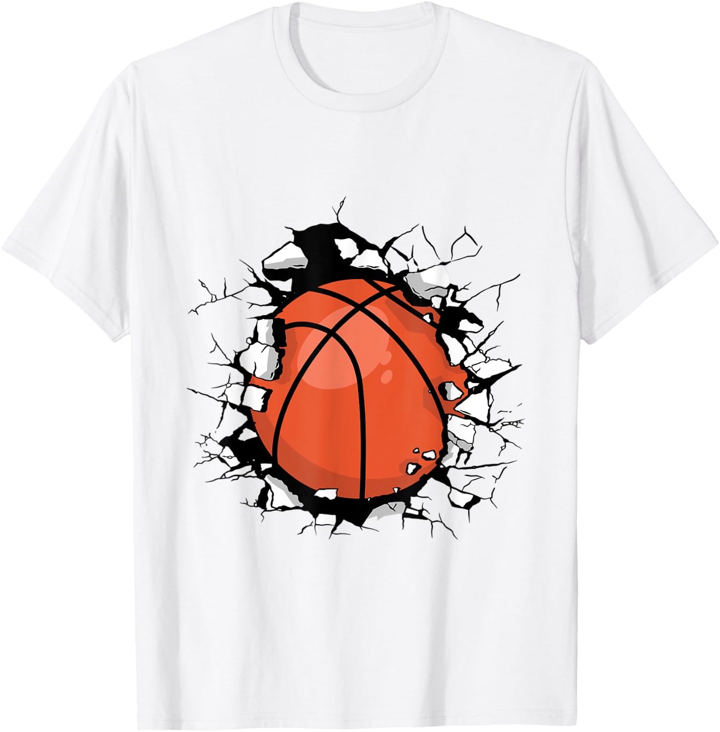 Basketball Sport Game Athlete T-Shirt - T-Shirt | White