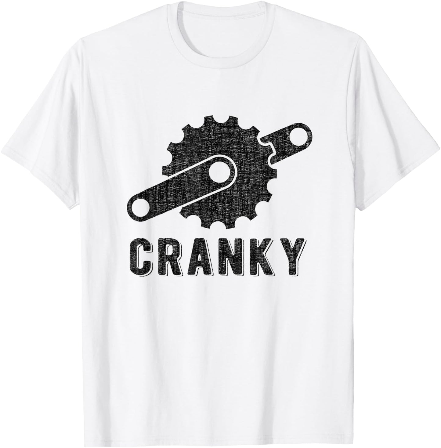 Bicycle Cranky Retro Design for Cycling Lovers T-Shirt - T-Shirt | White