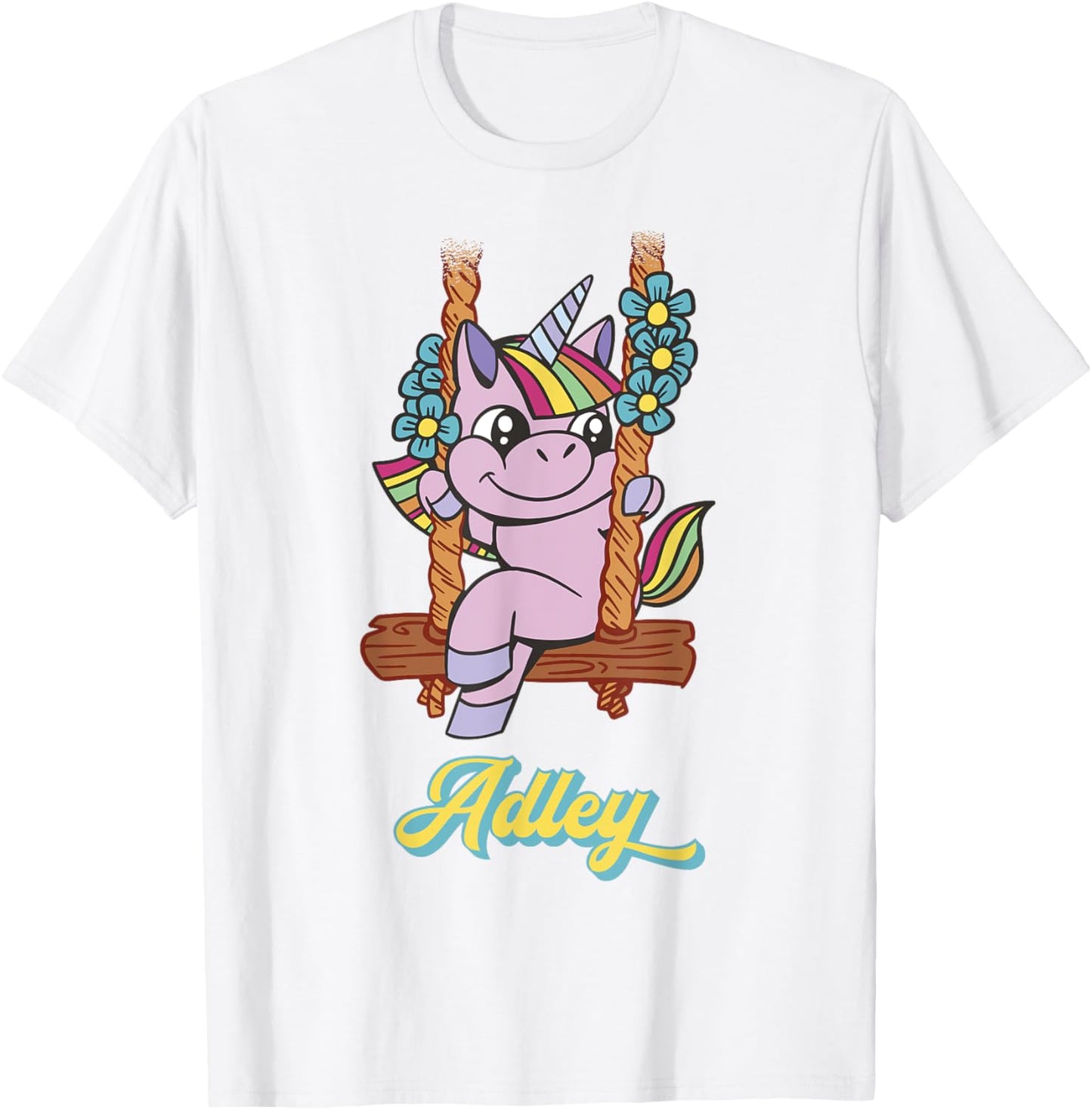 Adley Merch Unicorn Design T-Shirt - T-Shirt | White