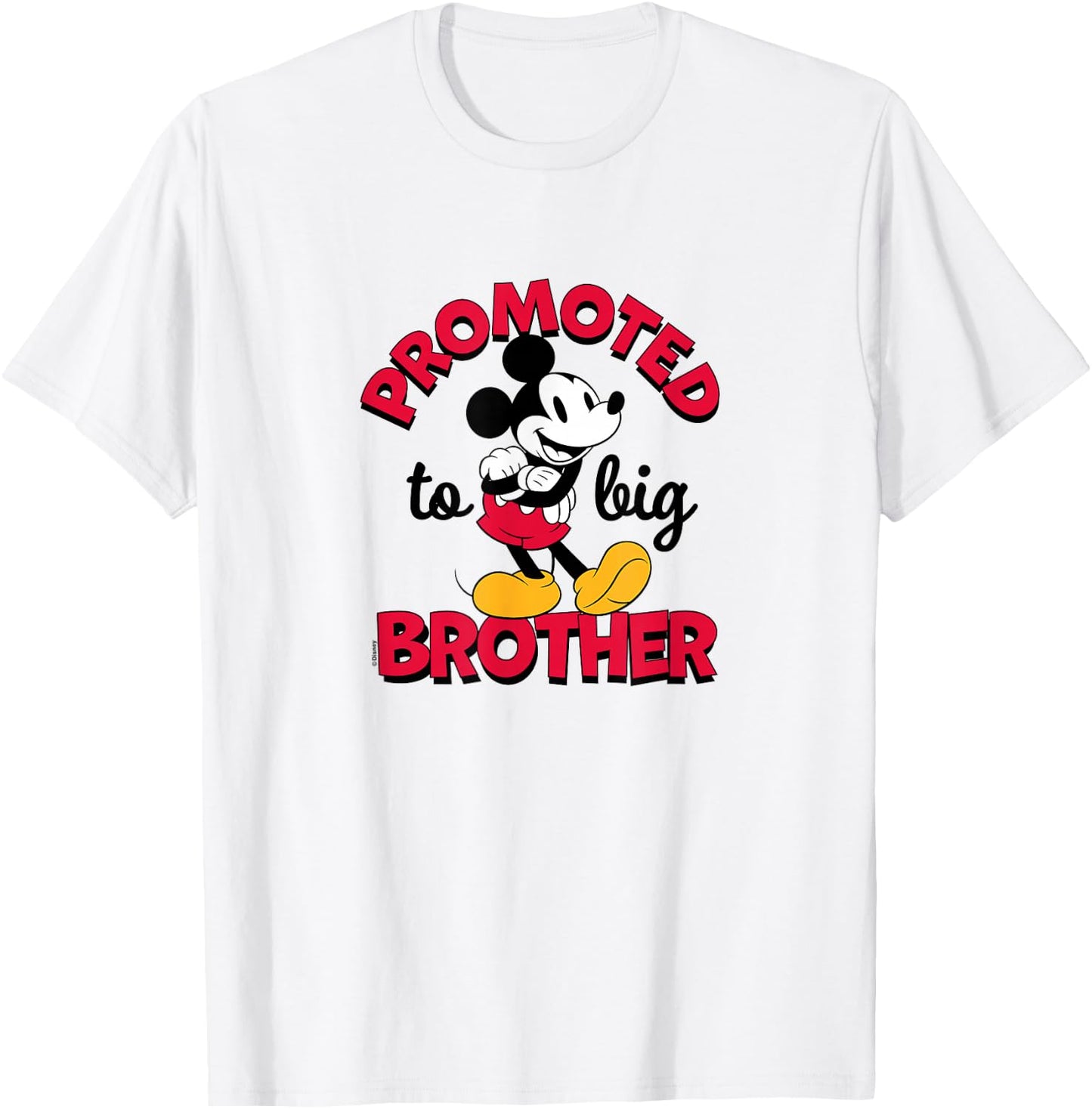 Disney - Mickey Promoted to Big Brother T-Shirt - T-Shirt | White