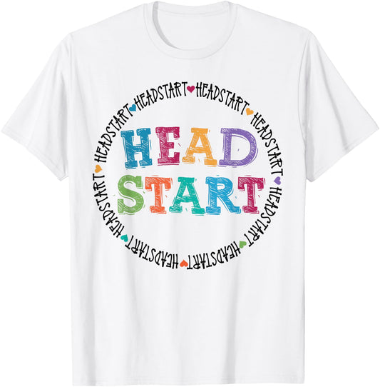 Headstart Teacher Squad Vintage Design Last Back to School T-Shirt - T-Shirt | White