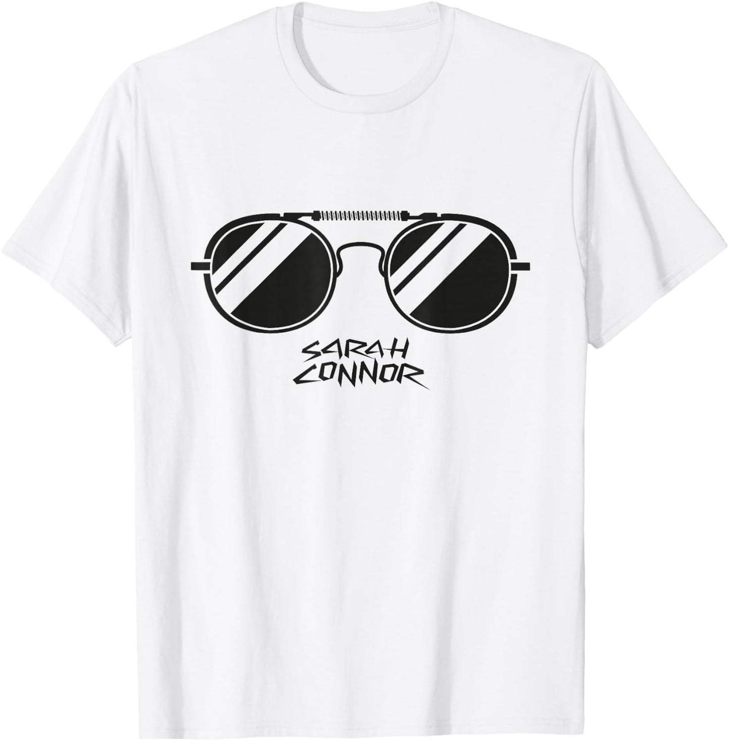 Terminator 2 Sarah Connor Sunglasses T-Shirt - T-Shirt | White