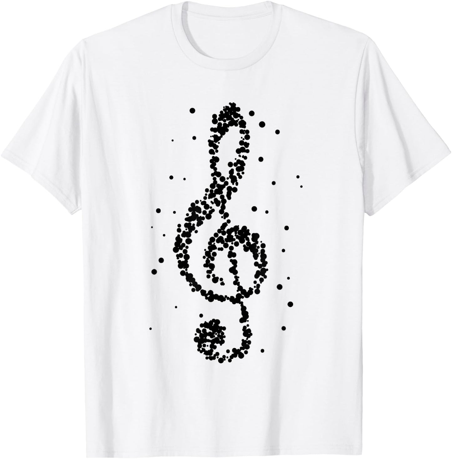 Music in black and white Musician Music teachers T-Shirt - T-Shirt | White