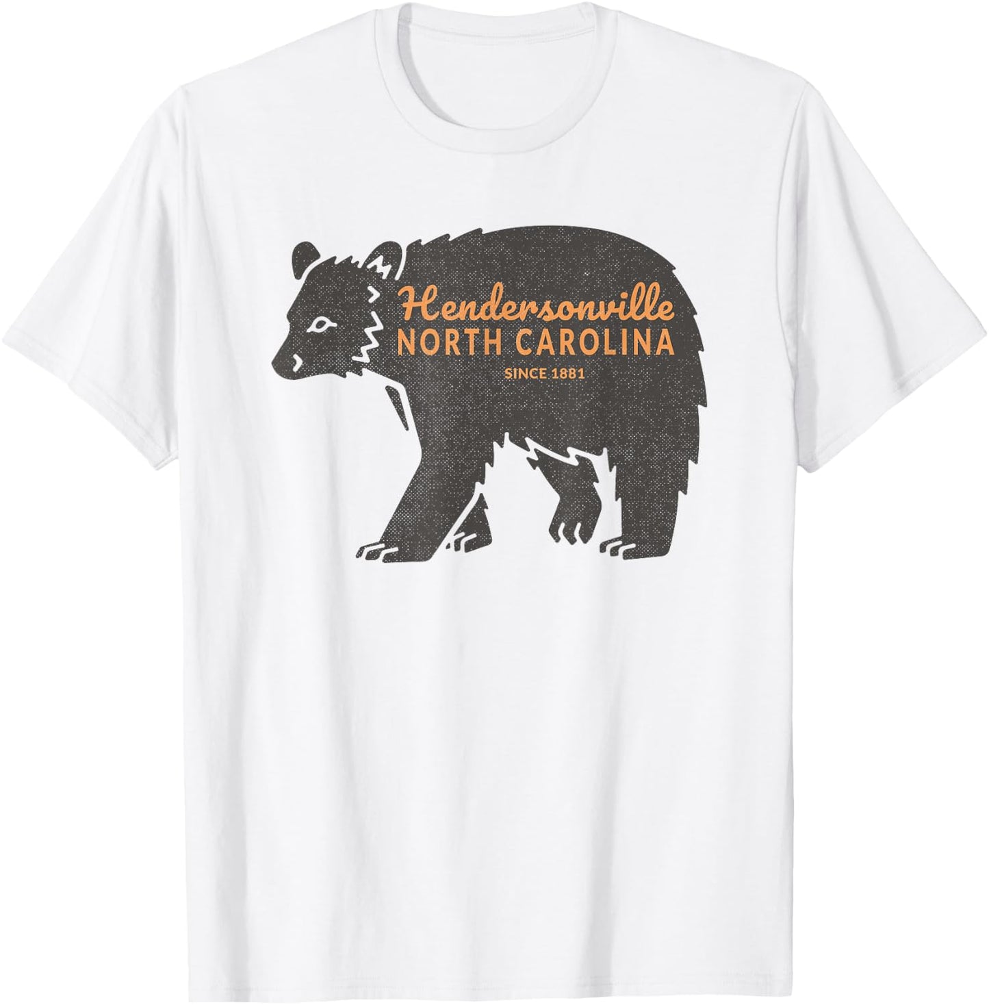 Mountain Towns of NC Bear Hendersonville, NC T-Shirt - T-Shirt | White