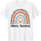 Admin Assistant Rainbow Leopard Team Office Staff Squad T-Shirt - T-Shirt | White