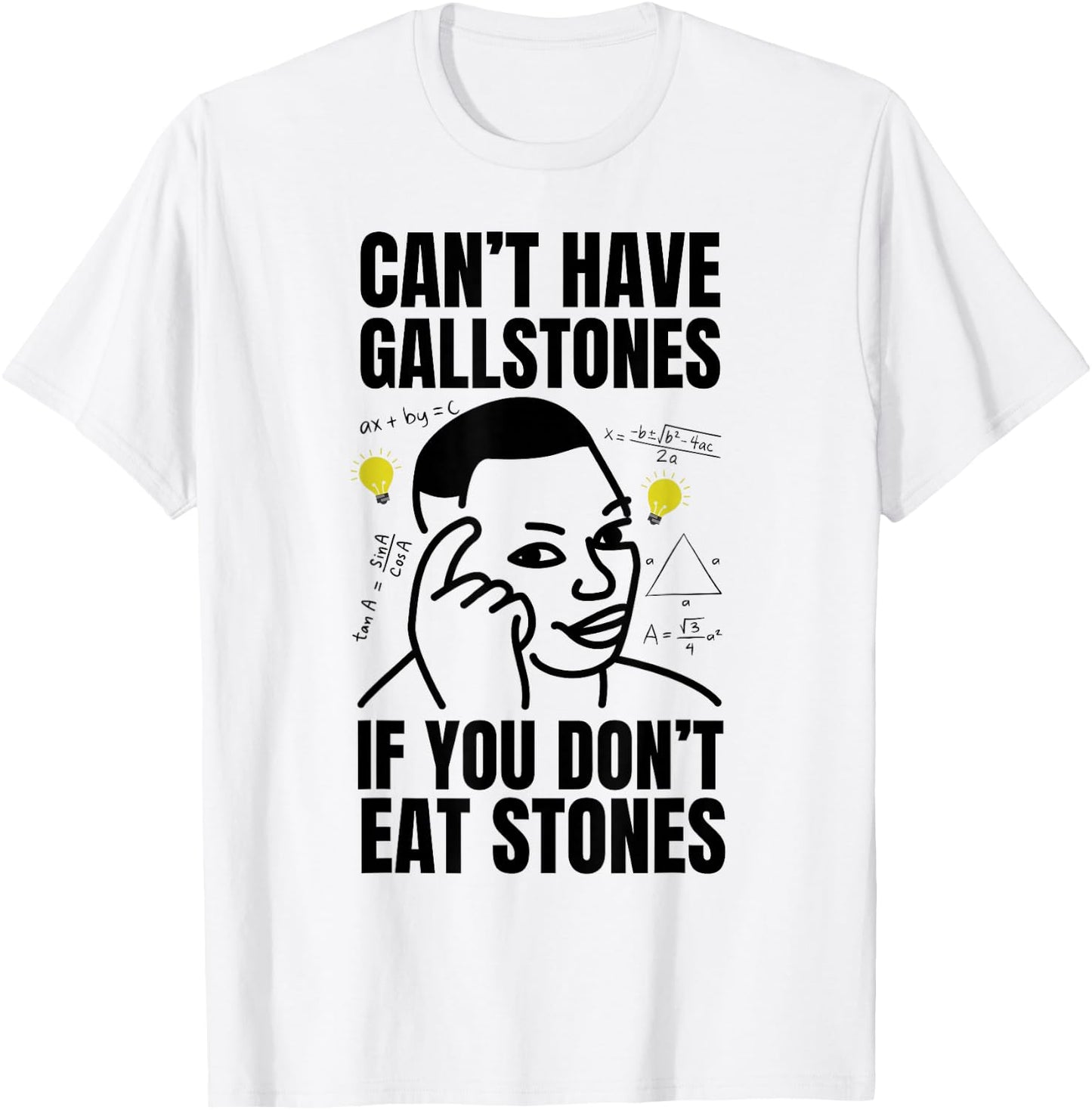 Funny Gallstones Removal Surgery and Gallstone T-Shirt - T-Shirt | White