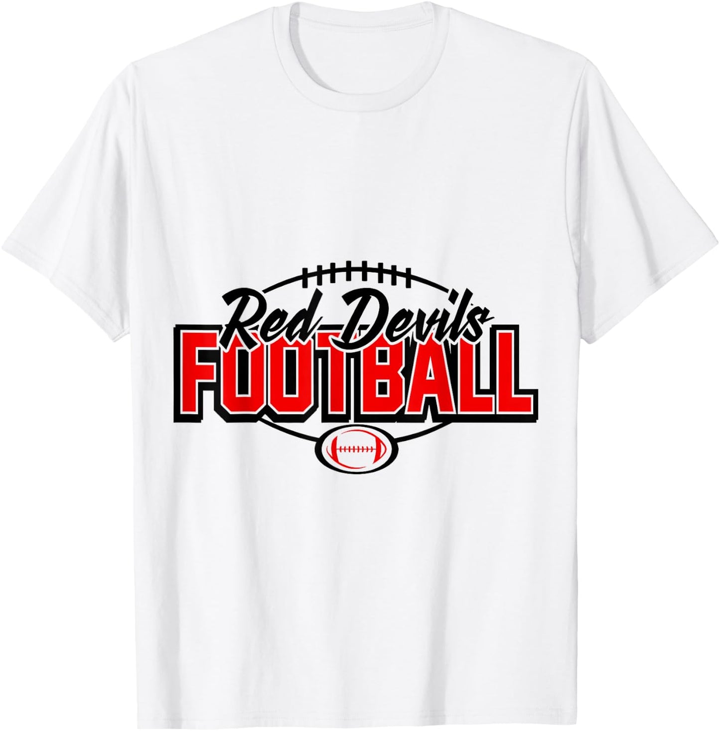 Red Devils Football! T-Shirt - T-Shirt | White
