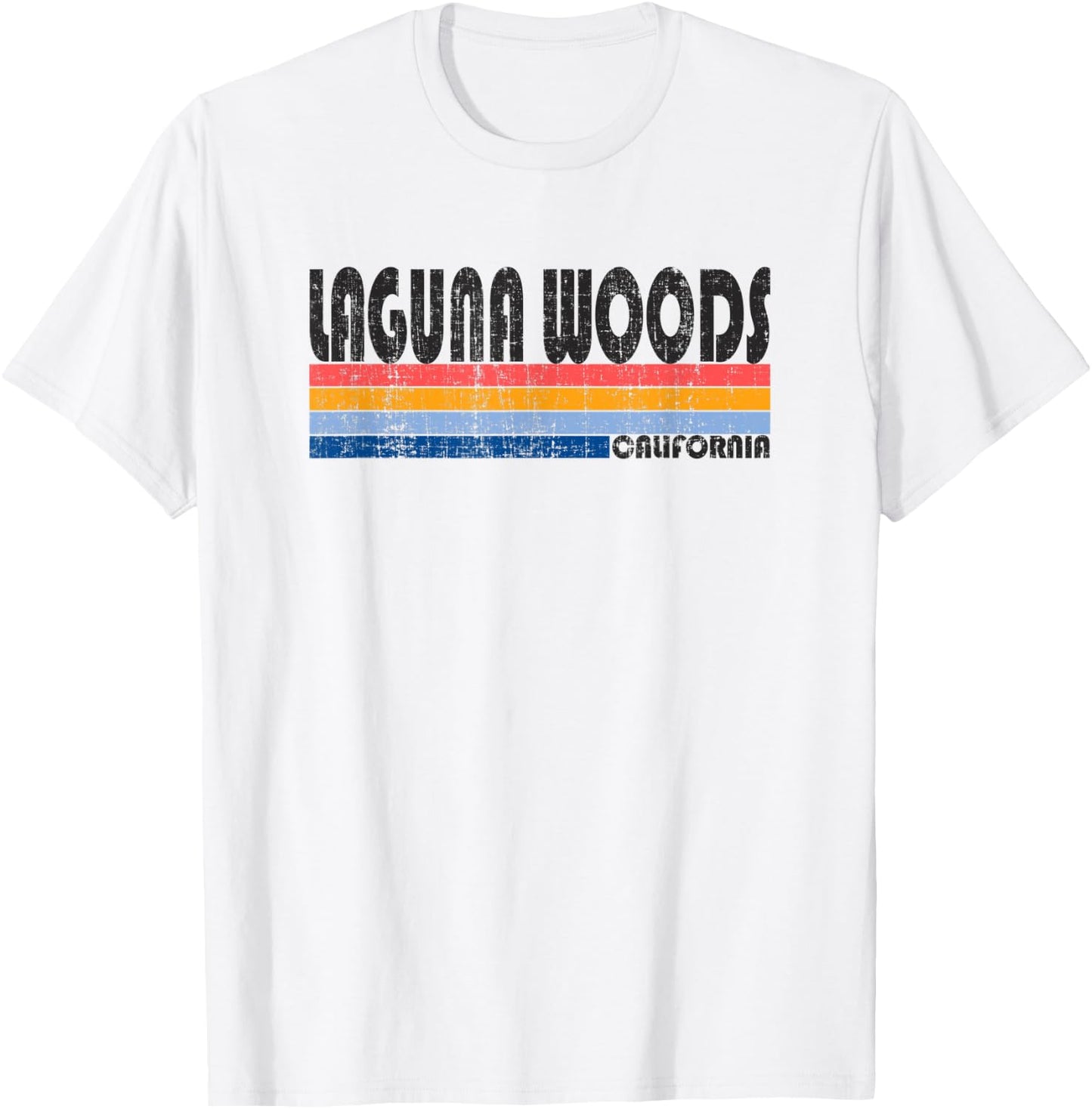 Vintage 70s 80s Style Laguna Woods, CA T-Shirt - T-Shirt | White