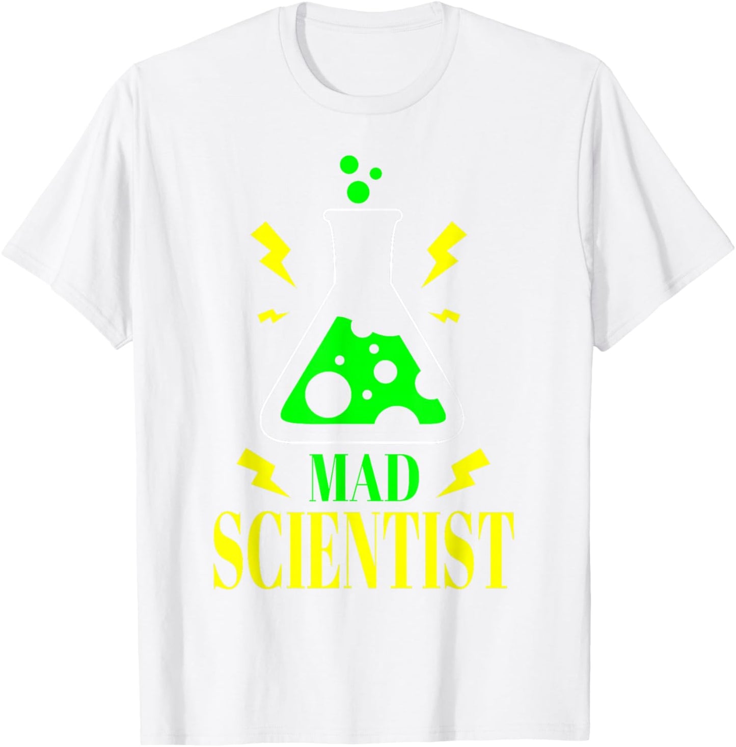 Mad Scientist Science Teacher Halloween Costume Laboratory T-Shirt - T-Shirt | White