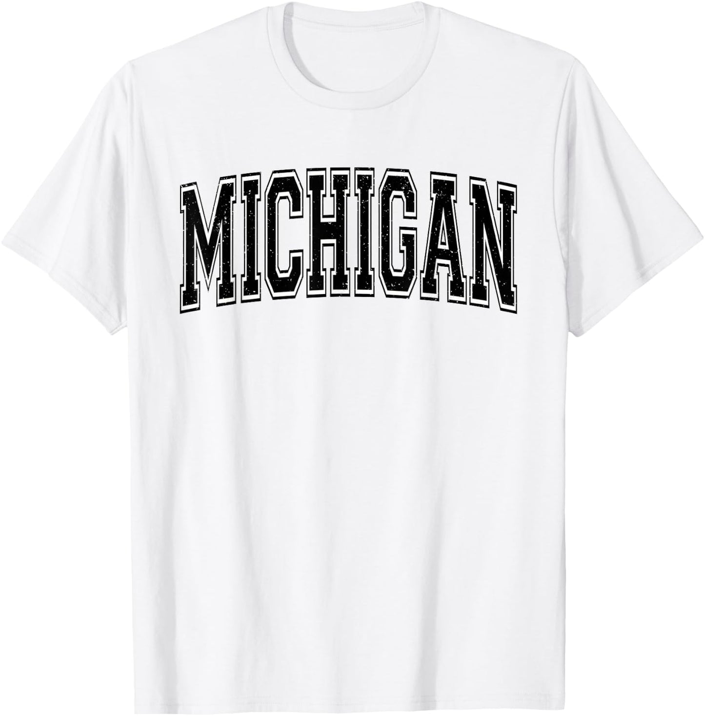 Michigan Varsity Sports Athletic Jersey Style T-Shirt - T-Shirt | White