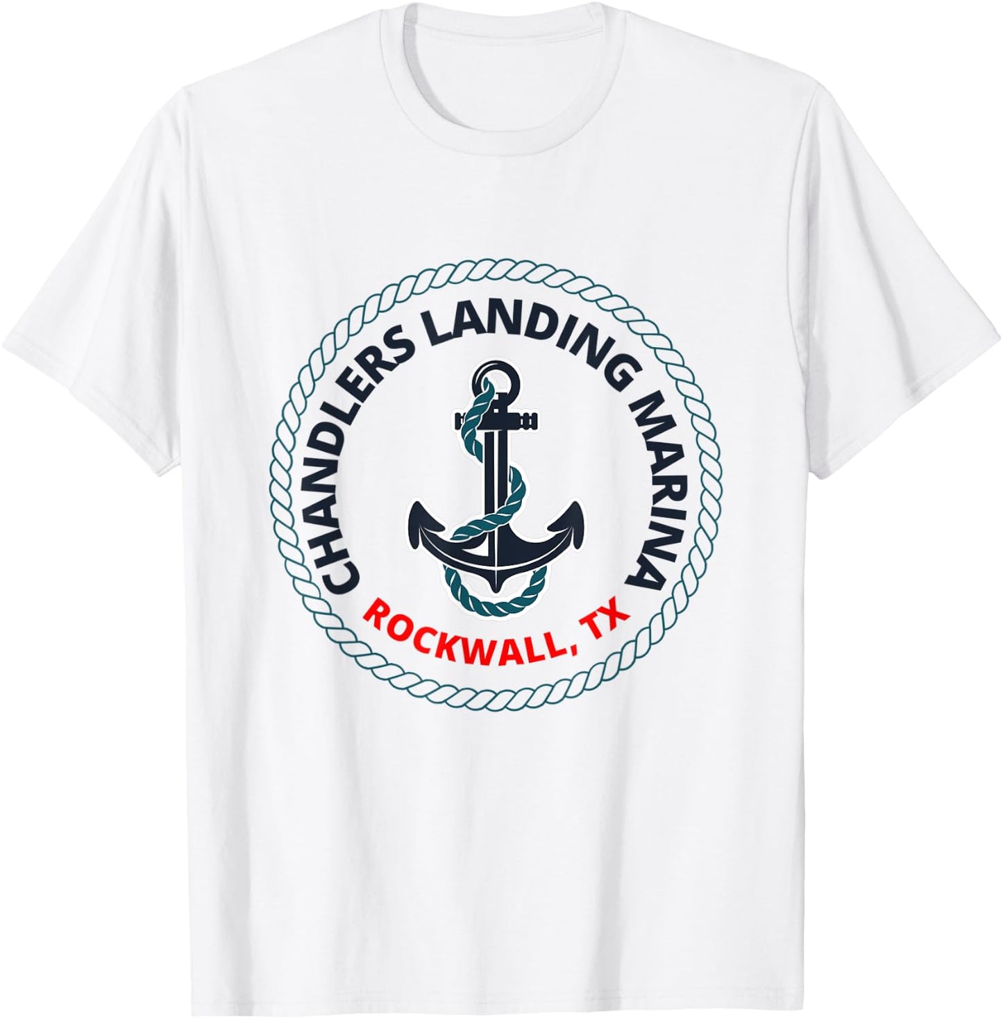 Lake Ray Hubbard- Chandlers Landing Marina- Rockwall, TX T-Shirt - T-Shirt | White