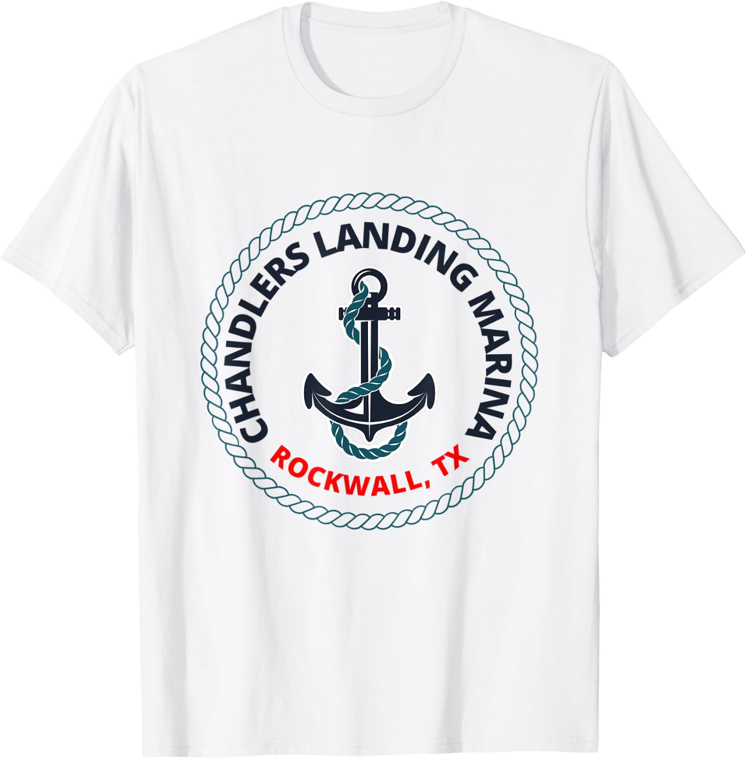 Lake Ray Hubbard- Chandlers Landing Marina- Rockwall, TX T-Shirt - T-Shirt | White