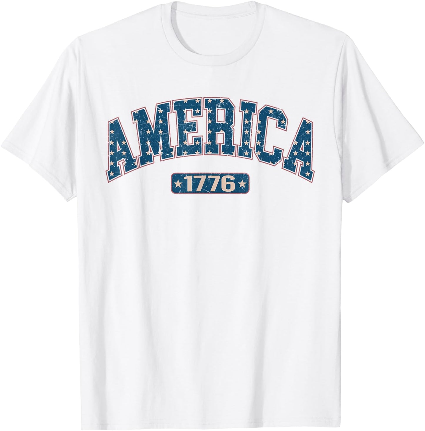 Happy 4th Of July Patriotic American US Flag 4th Of July T-Shirt - T-Shirt | White
